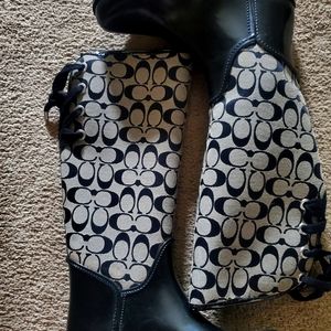 Coach winter/ rain boots, size 9